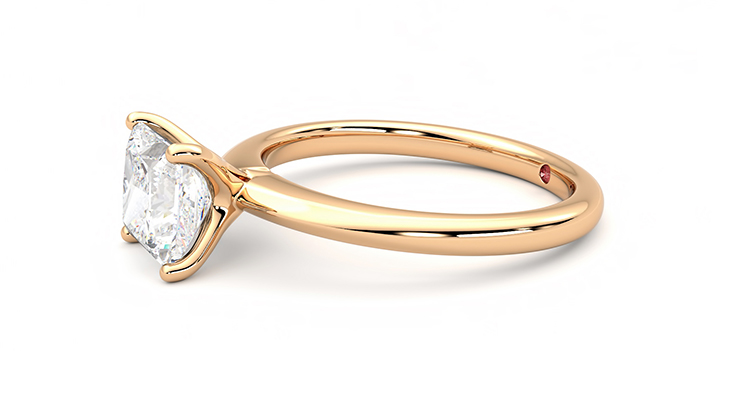 Taylor & Hart Grace Princess Engagement Ring 360 degree image 22