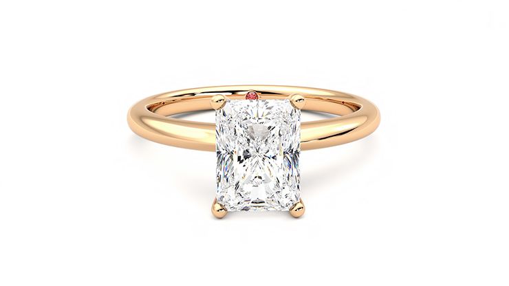 Taylor & Hart Grace Radiant Engagement Ring 360 degree image 1