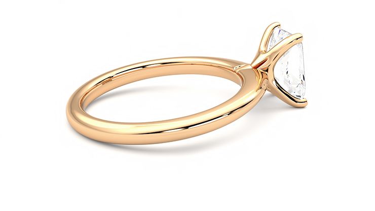 Taylor & Hart Grace Radiant Engagement Ring 360 degree image 11