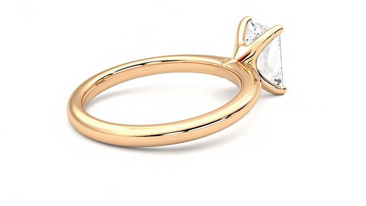 Taylor & Hart Grace Radiant Engagement Ring 360 degree image 12