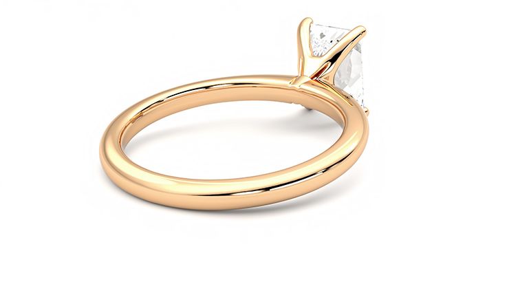 Taylor & Hart Grace Radiant Engagement Ring 360 degree image 13