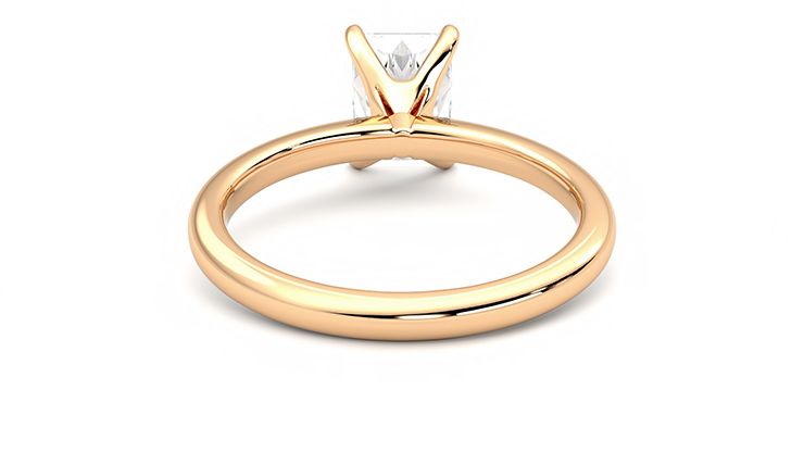Taylor & Hart Grace Radiant Engagement Ring 360 degree image 15