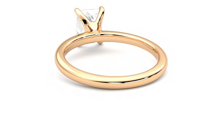 Taylor & Hart Grace Radiant Engagement Ring 360 degree image 16