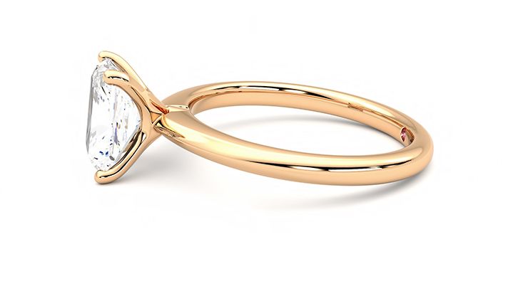Taylor & Hart Grace Radiant Engagement Ring 360 degree image 21