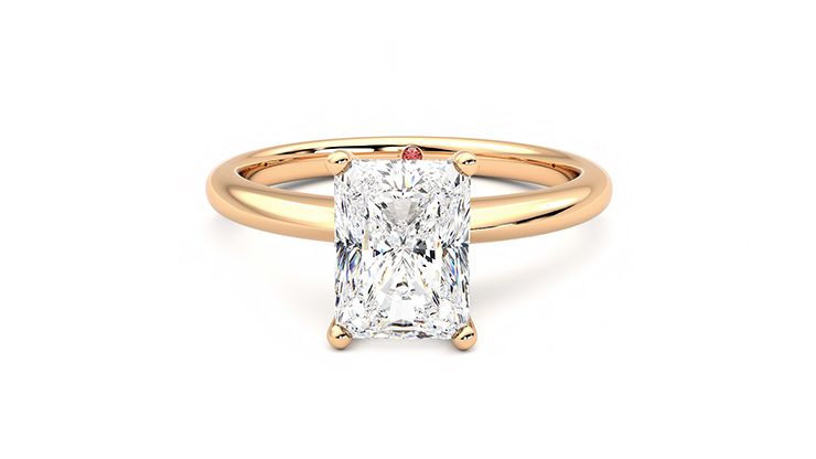 Taylor & Hart Grace Radiant Engagement Ring 360 degree image 29