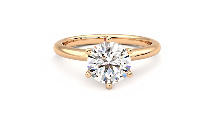 Taylor & Hart Grace Round Engagement Ring 360 degree image 2