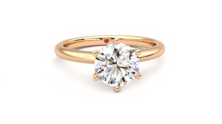 Taylor & Hart Grace Round Engagement Ring 360 degree image 3