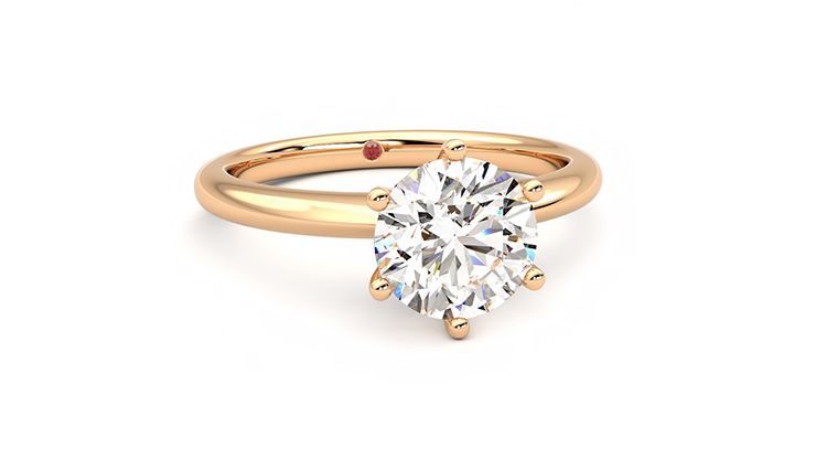 Taylor & Hart Grace Round Engagement Ring 360 degree image 4
