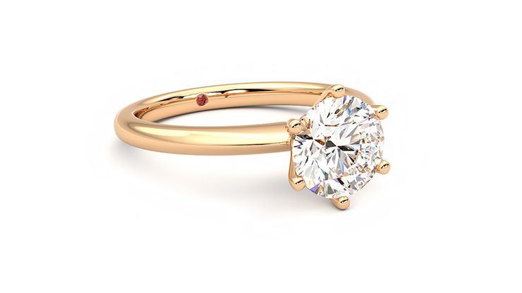 Taylor & Hart Grace Round Engagement Ring 360 degree image 6