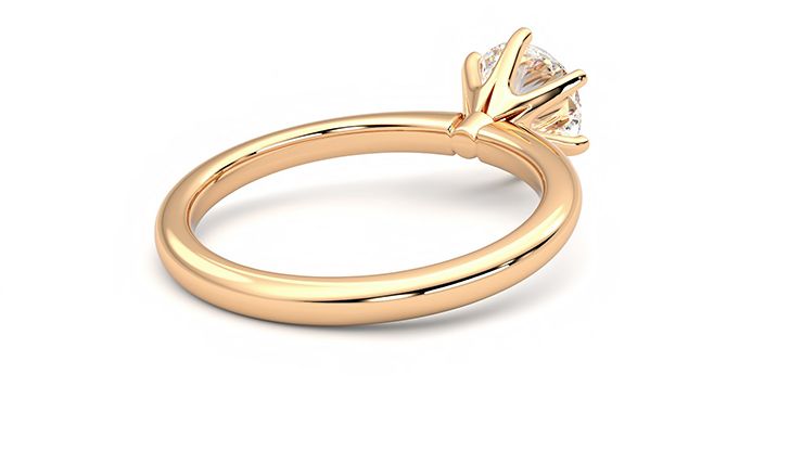 Taylor & Hart Grace Round Engagement Ring 360 degree image 14