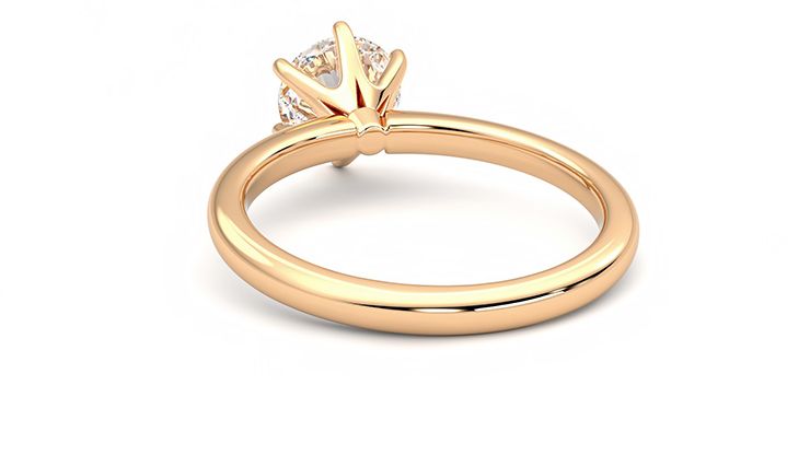 Taylor & Hart Grace Round Engagement Ring 360 degree image 17