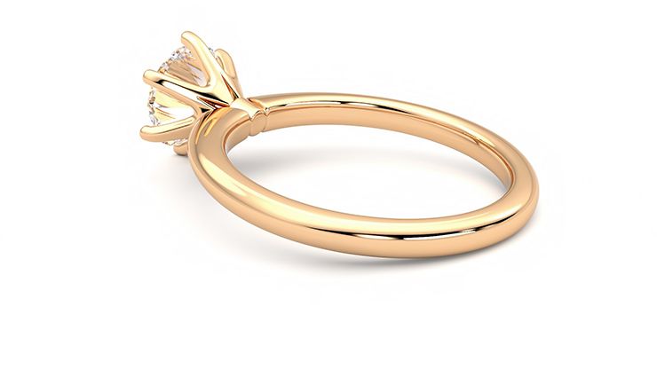 Taylor & Hart Grace Round Engagement Ring 360 degree image 19