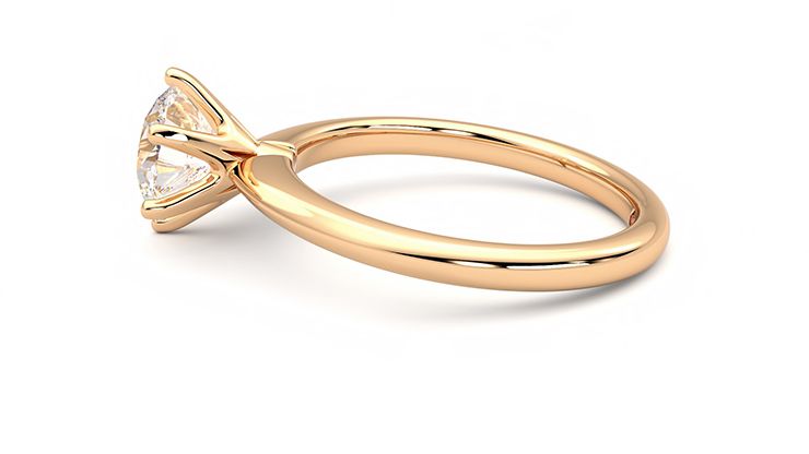 Taylor & Hart Grace Round Engagement Ring 360 degree image 21