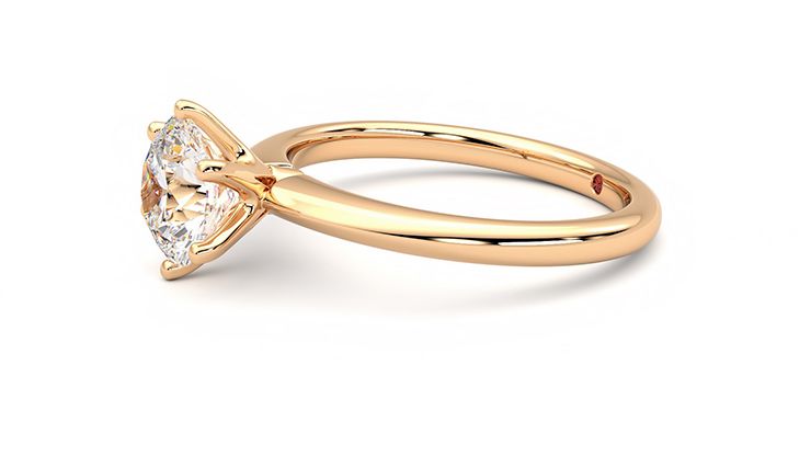 Taylor & Hart Grace Round Engagement Ring 360 degree image 23