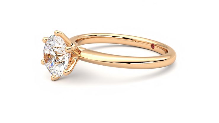 Taylor & Hart Grace Round Engagement Ring 360 degree image 24