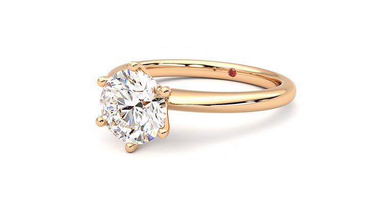Taylor & Hart Grace Round Engagement Ring 360 degree image 26