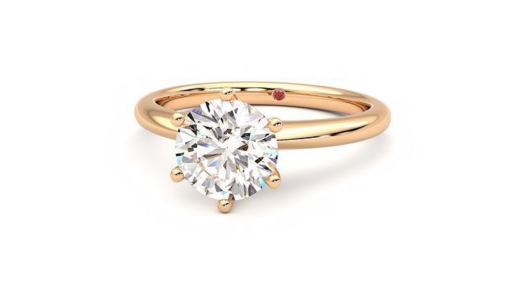 Taylor & Hart Grace Round Engagement Ring 360 degree image 28