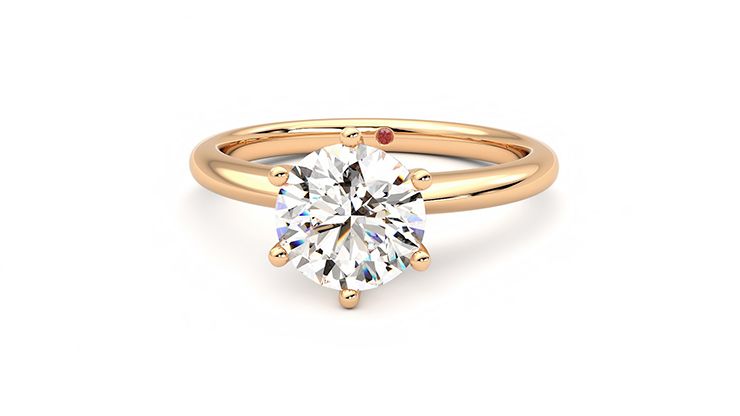 Taylor & Hart Grace Round Engagement Ring 360 degree image 29