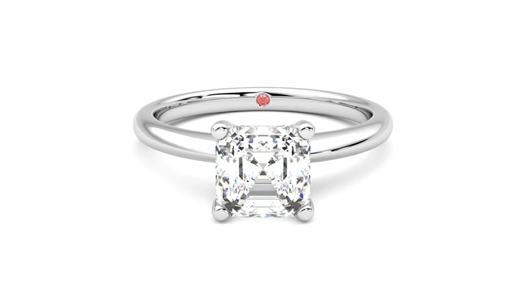Taylor & Hart Grace Asscher Engagement Ring 360 detail 01
