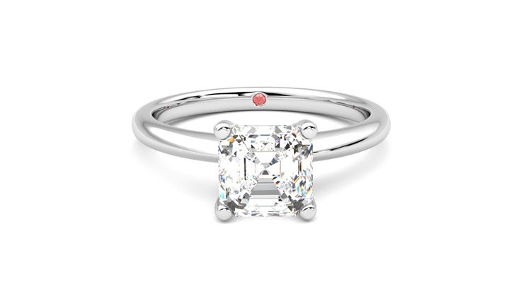 Taylor & Hart Grace Asscher Engagement Ring 360 degree image 1