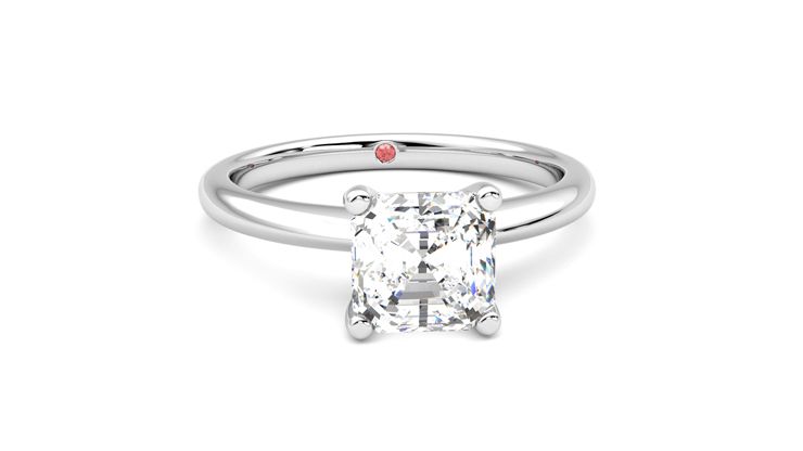 Taylor & Hart Grace Asscher Engagement Ring 360 degree image 2