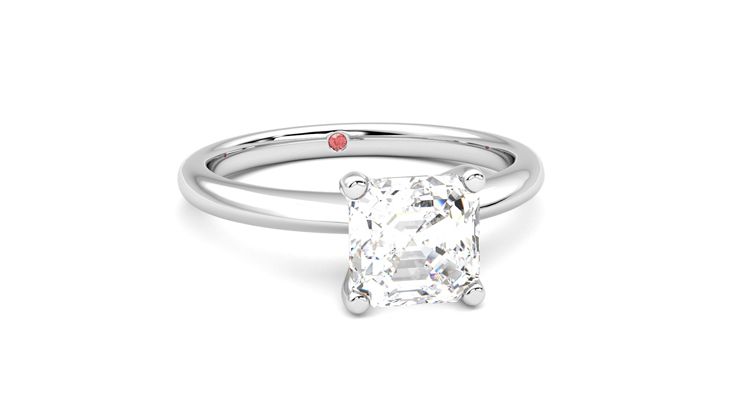 Taylor & Hart Grace Asscher Engagement Ring 360 degree image 3