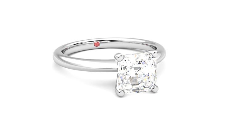 Taylor & Hart Grace Asscher Engagement Ring 360 degree image 4