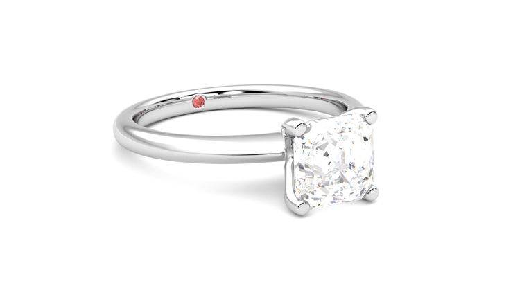 Taylor & Hart Grace Asscher Engagement Ring 360 degree image 5