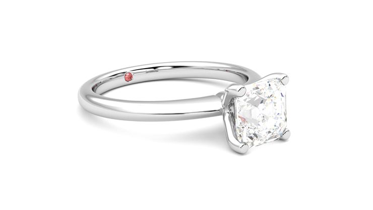 Taylor & Hart Grace Asscher Engagement Ring 360 degree image 6