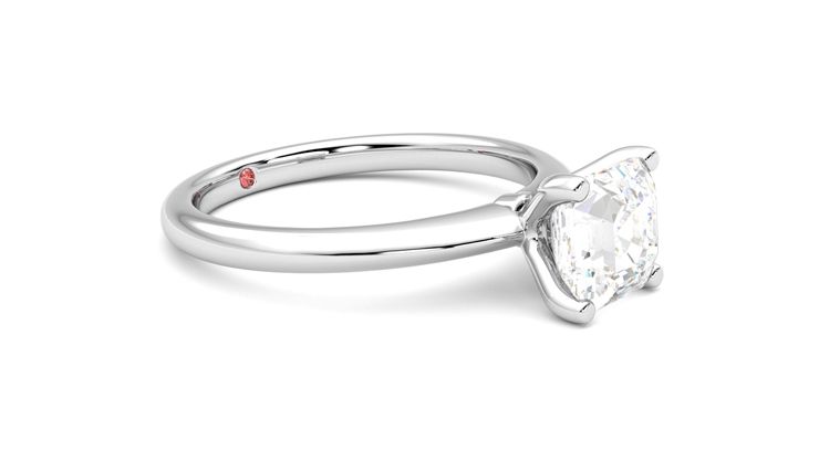 Taylor & Hart Grace Asscher Engagement Ring 360 degree image 7