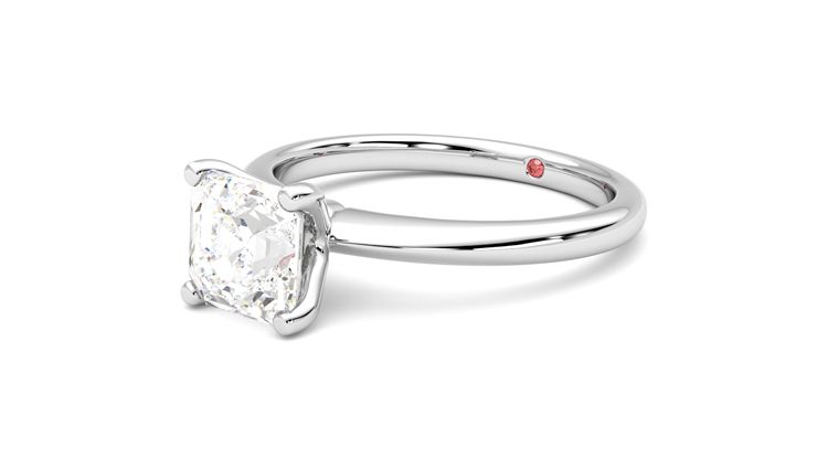 Taylor & Hart Grace Asscher Engagement Ring 360 degree image 24