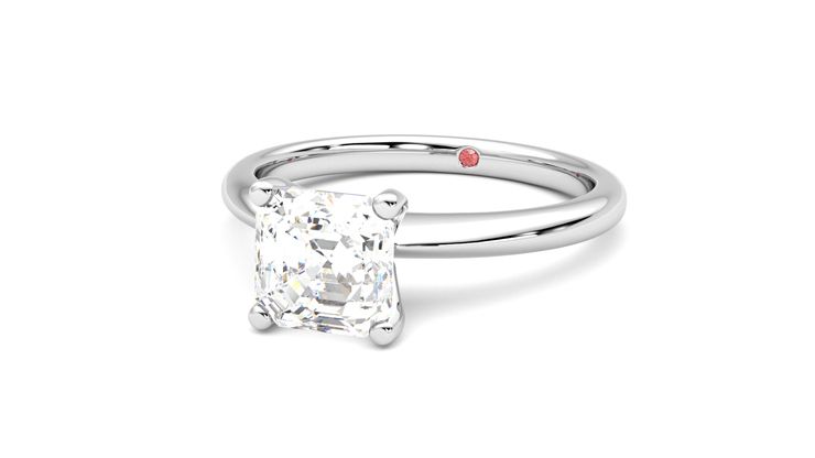 Taylor & Hart Grace Asscher Engagement Ring 360 degree image 26