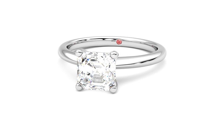 Taylor & Hart Grace Asscher Engagement Ring 360 degree image 27