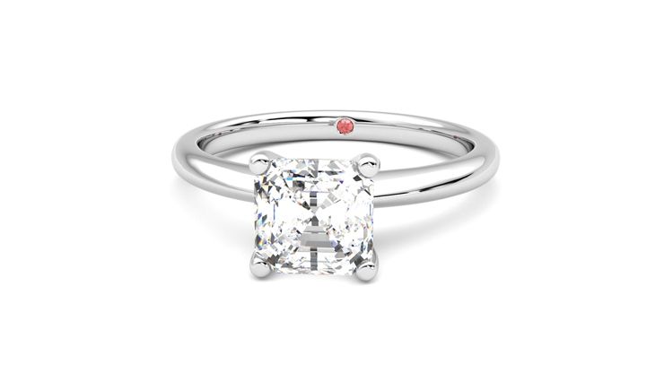 Taylor & Hart Grace Asscher Engagement Ring 360 degree image 28