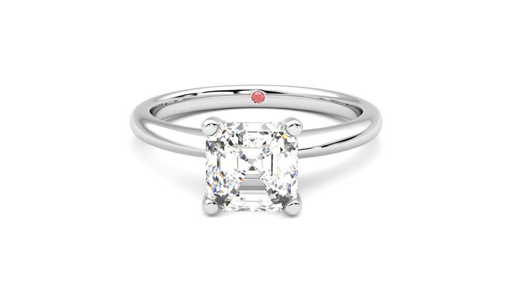 Taylor & Hart Grace Asscher Engagement Ring 360 degree image 29