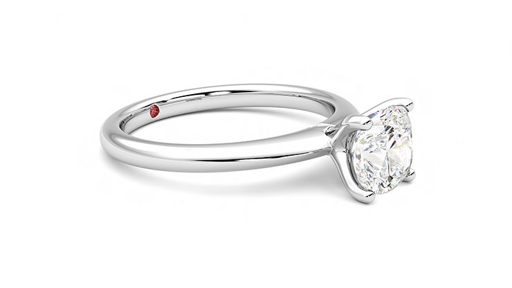 Taylor & Hart Grace Cushion Engagement Ring 360 degree image 7