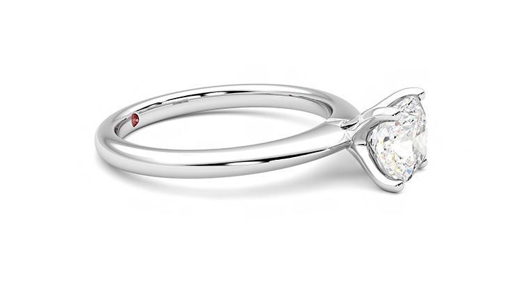 Taylor & Hart Grace Cushion Engagement Ring 360 degree image 8