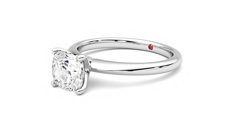 Taylor & Hart Grace Cushion Engagement Ring 360 degree image 24