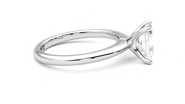 Taylor & Hart Grace Emerald Engagement Ring 360 degree image 9