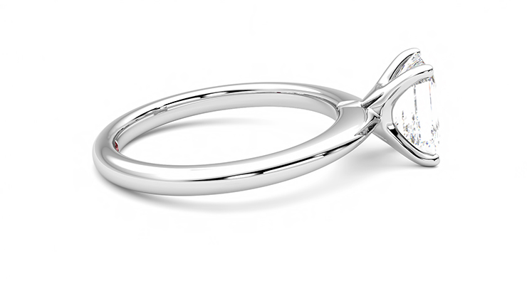 Taylor & Hart Grace Emerald Engagement Ring 360 degree image 10