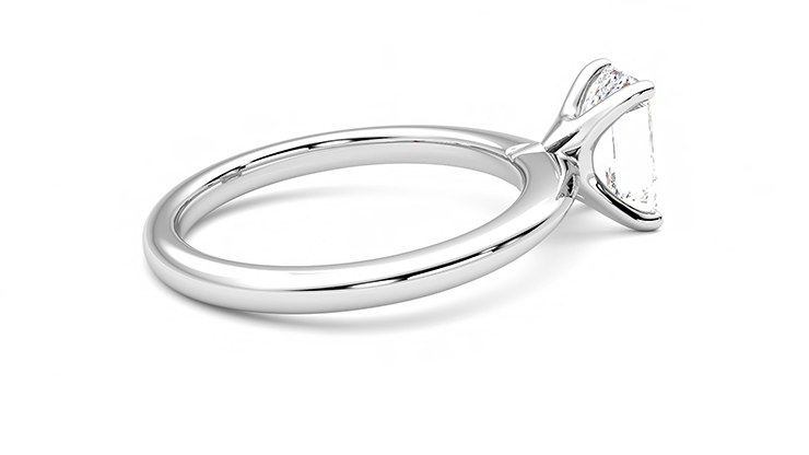Taylor & Hart Grace Emerald Engagement Ring 360 degree image 11