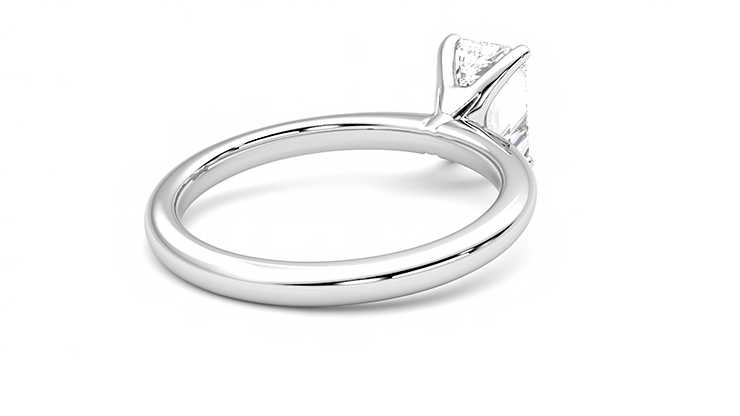Taylor & Hart Grace Emerald Engagement Ring 360 degree image 13