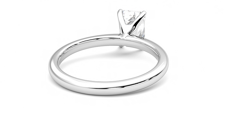 Taylor & Hart Grace Emerald Engagement Ring 360 degree image 14