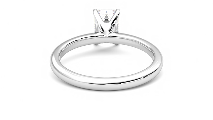 Taylor & Hart Grace Emerald Engagement Ring 360 degree image 15