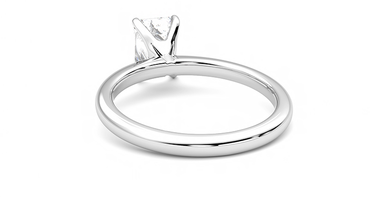 Taylor & Hart Grace Emerald Engagement Ring 360 degree image 16