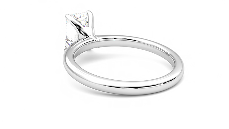 Taylor & Hart Grace Emerald Engagement Ring 360 degree image 17