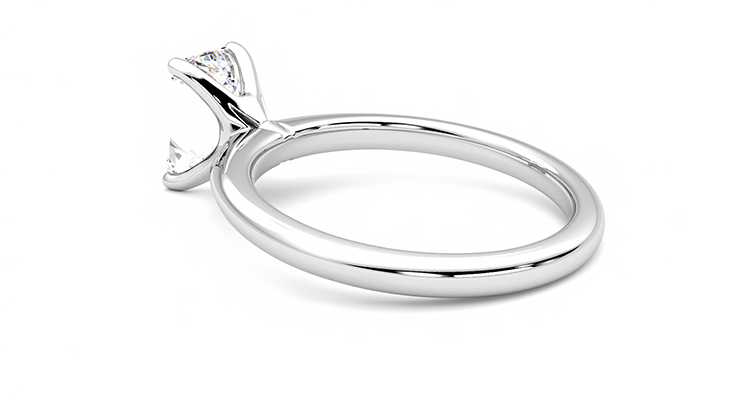 Taylor & Hart Grace Emerald Engagement Ring 360 degree image 18