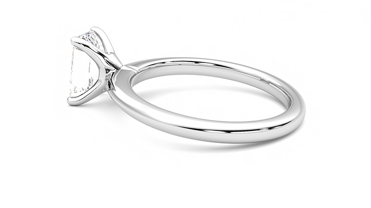 Taylor & Hart Grace Emerald Engagement Ring 360 degree image 19