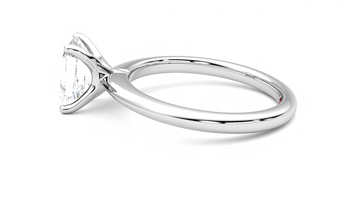 Taylor & Hart Grace Emerald Engagement Ring 360 degree image 20