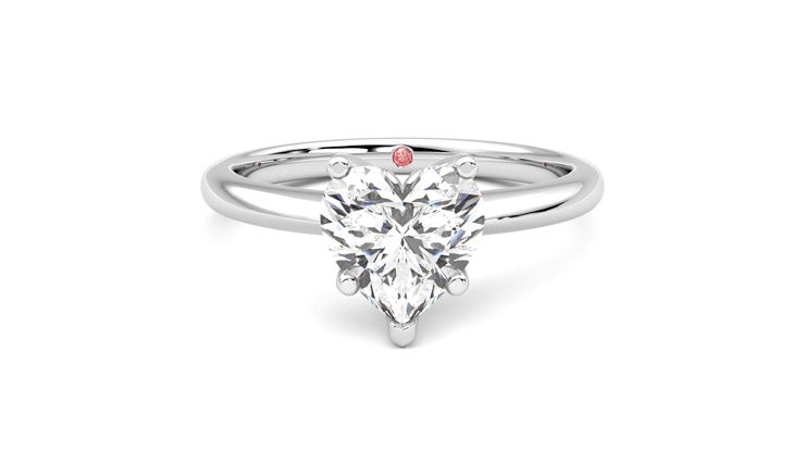 Taylor & Hart Grace Heart Engagement Ring 360 degree image 0